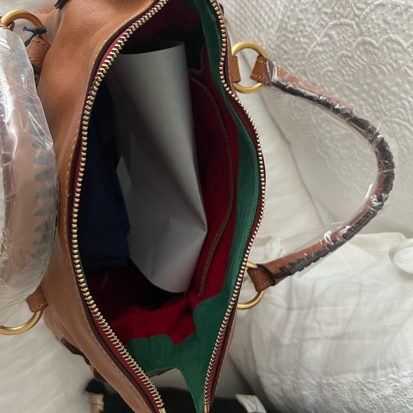 Dooney & Bourke Large Florentine Satchel Natural - Picture 11 of 13